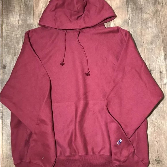 Champion New burgundy red reverse weave hoodie - Picture 2 of 8